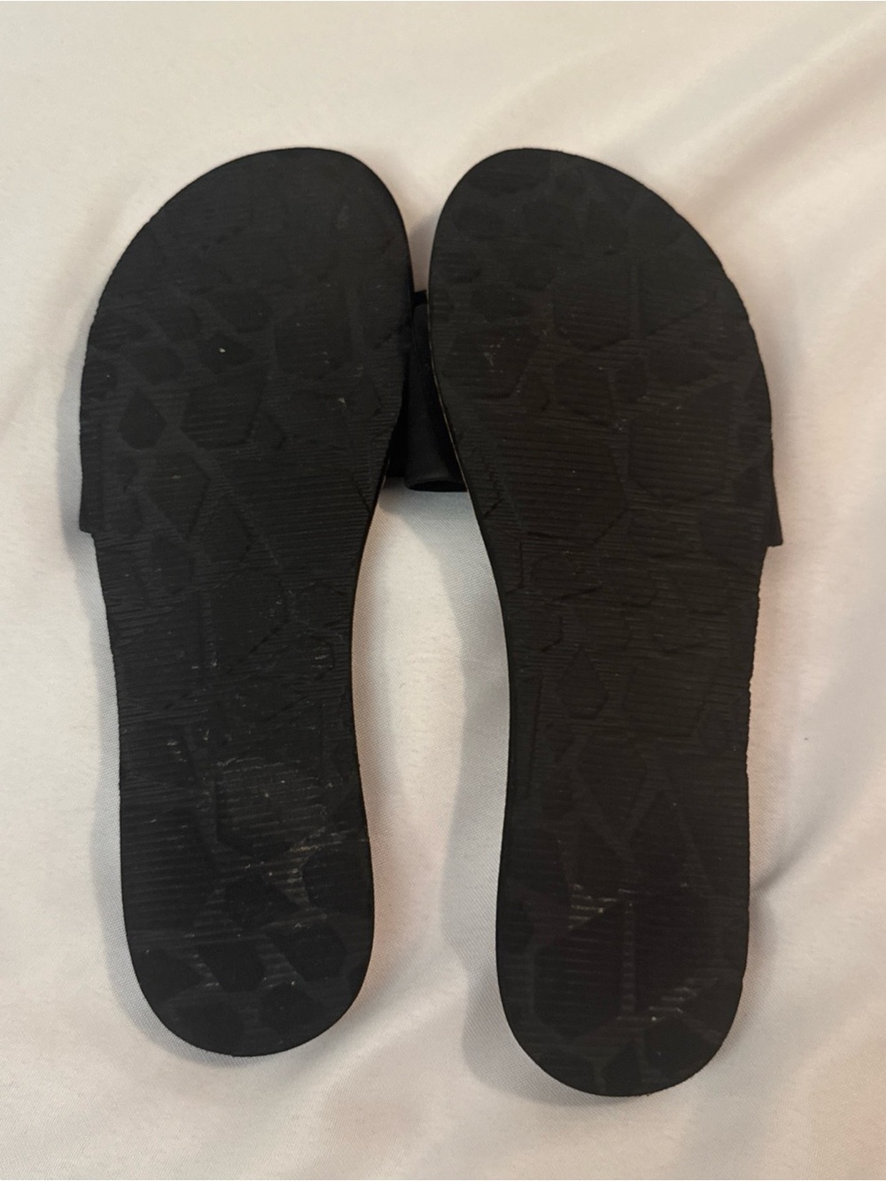 Volcom Black Slide Sandals with Tan Footbed - Picture 5 of 9